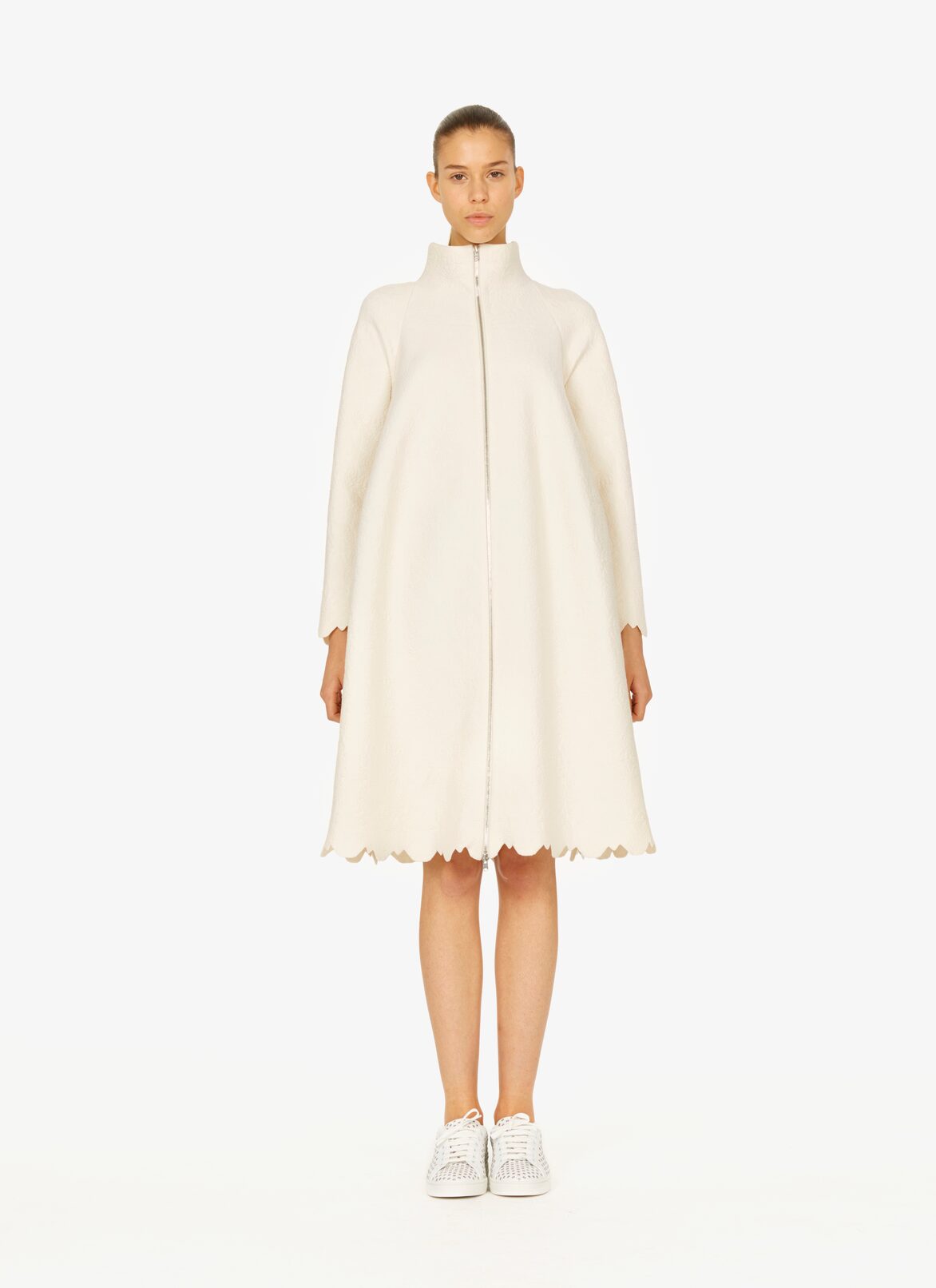 Knitted Coat ALAÏA WHITE KNITTED COAT